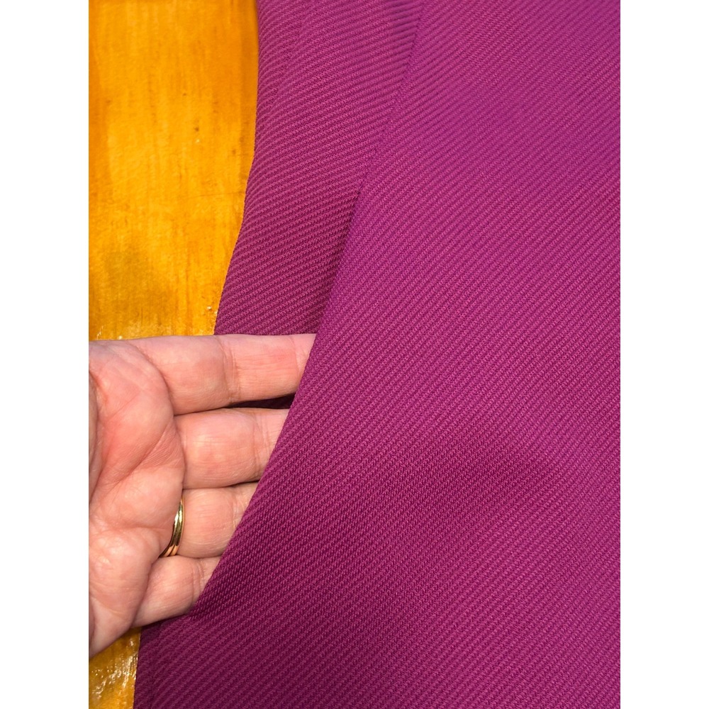 Diane von Furstenberg Magenta Purple Textured Sleeveless Pocket Shift Dress Chic - Picture 8 of 14